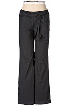 black slacks with sash