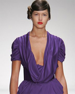 purple drape top