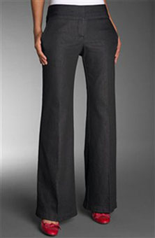 Wardrobe Wide Leg Stretch Denim Pant