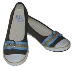 Sugar Shoes Smokin Cat Slate Blue Vegan Sneaker