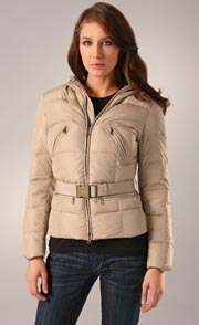 Add Down Belted Puffer Jacket