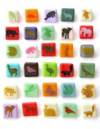 Animal Glass Pins