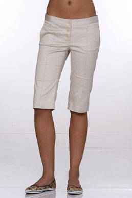 Derek Green Babette Bermudas in Khaki at CoutureCandy