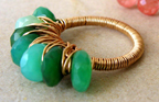 Candy Green Ring by Claudette