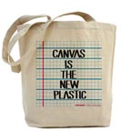 Canvas is the New Plastic Tote Bag