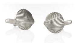 Catherine M. Zadeh Seashell Cuff Links