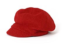 Crimson Newsboy Cap