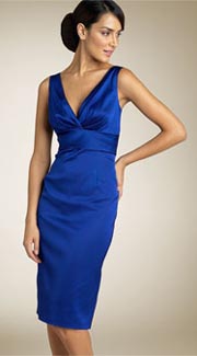 Donna Ricco Stretch Satin Sheath Dress