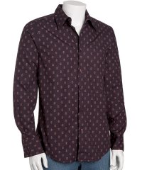 Earl Jean Eggplant \'Black Orchid\' Print Sport Shirt