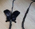 EVOD Black Butterfly Necklace