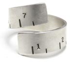 Fancy Pants Tape Measure Silver Ring