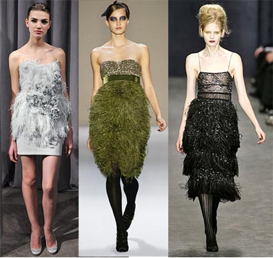 Fall 2008 Fashion Week Trend: Feathers