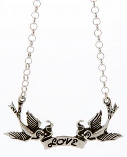 Femme Metale N Love Birds Necklace