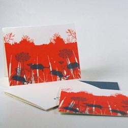 Flora and Fauna Letterpress Cards