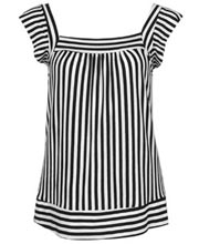 Black and White Striped Tunic at Forever 21