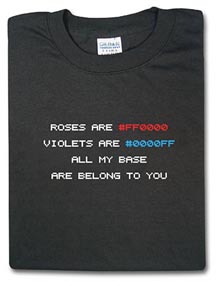 Think Geek Geek Love Poem Tee