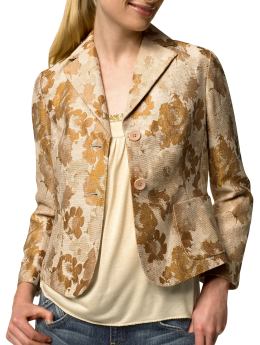 Gold Brocade Blazer