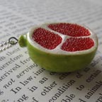 Green Porcelain Pomegranate Necklace