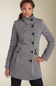  GUESS? Donegal Tweed Walking Coat