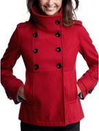 High Collar Double Breasted Coat at Banana Republic