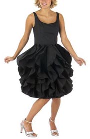 Isaac Mizrahi Taffeta Ruffle Party Dress