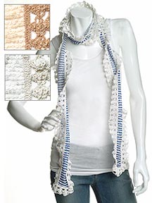 Joshipura Tulle/Crochet Wrap Scarf at Intermix