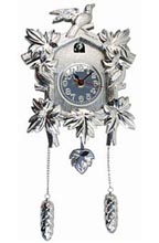 Kikkerland Design Neo Chrome Cuckoo Clock