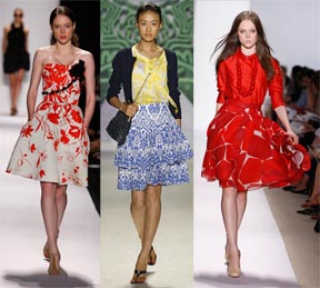 Knee Length Skirts by Carolina Herrera, Milly, Peter Som