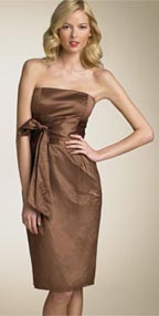 Laundry by Shelli Segal Strapless Satin Sheath Dress