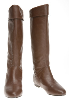 Leather Foldover Boot