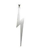 Lightning Bolt Necklace by White Trash Charms