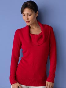 Long Sleeve Cowlneck Sweater