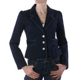 Luella Waist Tab Jacket Deep Navy