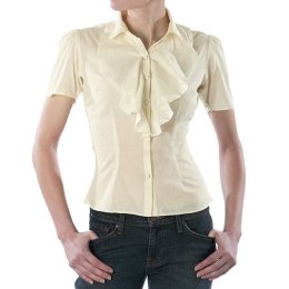 Luella SS Woven Ruffle Shirt