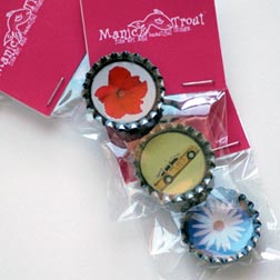 Manic Trout Bottle Cap Magnets