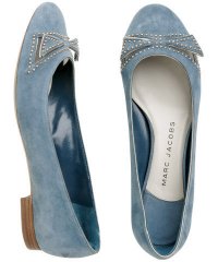 Marc Jacobs Blue Suede Studded Flats