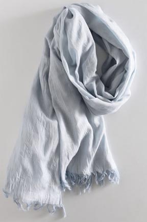 Crinkled Cotton Scarf at Martin & Osa