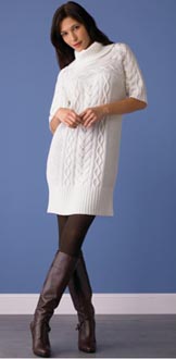 Merino Wool Cable-Knit Dress