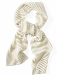 Merino Wool Wide-Rib Scarf