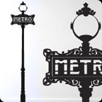 Metro Vinyl Sticker by Paristic