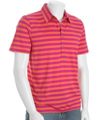 Michael by Michael Kors Orange Striped Polo