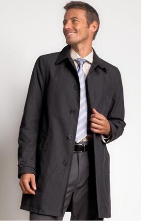 Modern Glen Plaid Straight Trenchcoat