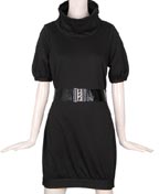 Mod Belted Sweater Dress