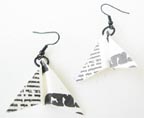 Newspaper Earrings