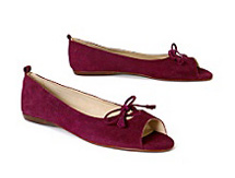 Palatine Peep Toe Flats at Anthropologie