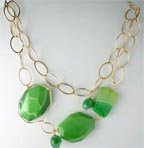 Petra Gold Filled Chalcedony Necklace