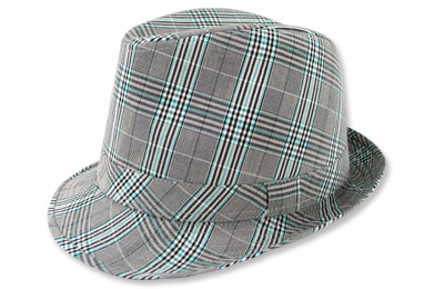 Plaid Fedora Hat