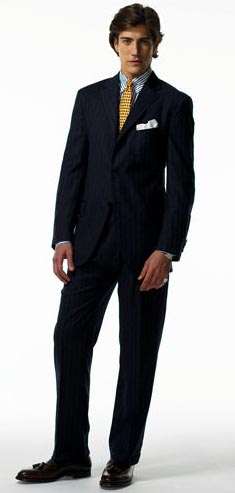 Ralph Lauren Three-Button Pinstriped Suit