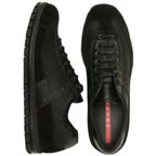 Prada Black Mesh Sneakers