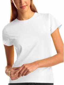 Short Sleeved Crewneck Stretch Tee